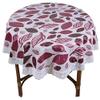 Stylista 6 Seater Round Table Cover Leaves Pattern Print 72 inches Diameter view 3