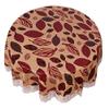 Stylista 6 Seater Round Table Cover Leaves Pattern Print 72 inches Diameter view 4