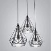Prop It Up Pendant for Filaments Lamps, Holder Hanging E27 Antique Brass Finish Decorative, Urban, Retro Style, 1Mtr Wire and Ceiling Cap (Black Diamond) view 2