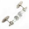 Indian-Shelf 1 Pack Glass Silver Decorative Drawer Pulls Solid Unique Cabinet Handles for Door Dresser GH-22 view 1
