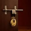 Europa P-370-BI Brass Matte Finish 70 mm Anti-Burglary Insurance 12 mm Hard Shackle 3 Keys BM Disk Padlock with 11 Pin Dimple and 1 Light Key view 2