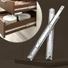 Plantex Drawer Channel/Regular Close Ball Bearing/Channel for Drawer/Telescopic Channel for Wooden & Metals Drawers in Kitchen, Wardrobe, (18-Inch,Silver) 1 Pair Set view 1