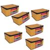 Fancy Walas Presents Non Woven Saree Cover Storage Bags for Clothes Saree Cover Fancy Saree Cover with Zip & Cloth Organizer for Wardrobe 6 Pcs view 1