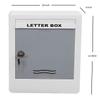 Lepose Durable Plastic Letterbox for Home, Gate, Office, Wall, Apartment, Banglow, Villas with 2 Keys in Red & White Colour (305mm X 260 mm X 95mm) view 2
