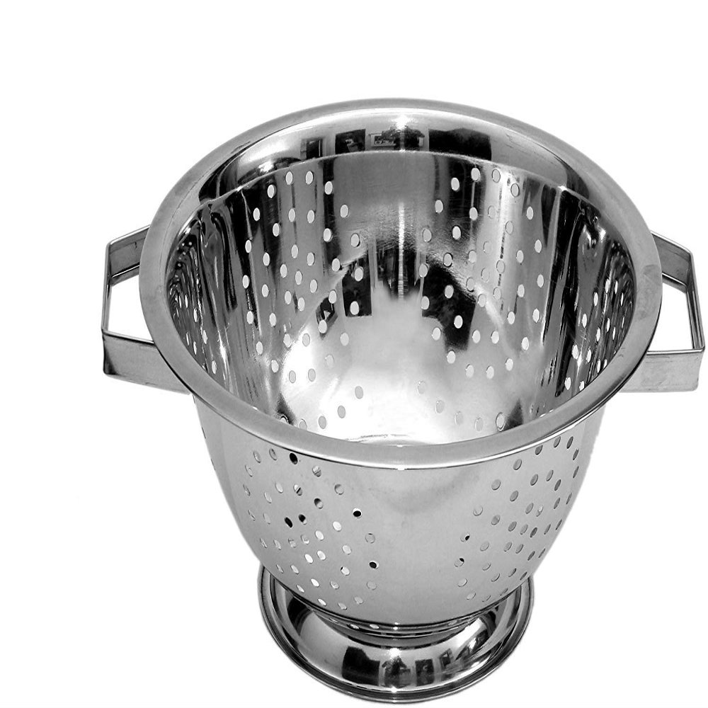 Dharam Paul Traders Steel Vegetable/Noodle/Rice/Fruit Strainer with Handles.