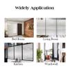 CVANU Privacy Window Film Stripe Frosting Film Window Sticker Frosted Vinyl Sheets for Front Door/Bathroom/Sidelight/Small Windows, 12''x84'' view 4