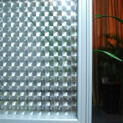 CVANU Privacy Window Film Dimond Frosting Film Window Sticker Frosted Vinyl Sheets for Front Door/Bathroom/Sidelight/Small Windows, 12''x84''