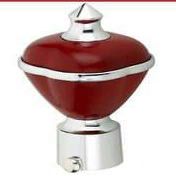 WIN Zinc Metal Curtain Brackets, (Colour: Red), (Set of 1), W-203
