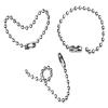DIY Crafts Pack of 10 Pcs, Nail Keychain, 100mm+ Long Bead Connector Clasp 2.4 mm Diameter Bal(Pack of 10 Pcs, Nail Keychain) view 2