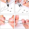 DIY Crafts Pack of 10 Pcs, Nail Keychain, 100mm+ Long Bead Connector Clasp 2.4 mm Diameter Bal(Pack of 10 Pcs, Nail Keychain) view 3