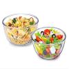 CELLO Ornella Toughened Glass Mixing Bowl | Microwave Safe & Dishwasher Safe | Clear & Non- Porous Glass | Scratch Resistant | Transparent | 500ml Set of 2 view 1