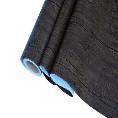 KREEPO Self Adhesive Wood Vinyl Wallpaper Waterproof Old Furniture Vinyl Stickers Wooden Door Wardrobe Desktop PVC Wall Papers Kr568 12''x150''inch