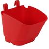 CAPPL UV Stabilized Wall Hanging Planter - Vertical Garden (5 Inch, Pack of 8, Red) Use For wall, apartments, condos, patios, courtyards & balconies view 2