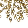 DIY Crafts Design No # 2, Golden, 100 Lobster Claw Clasps 12x7mm Gold Color DIY Jewelry Findings - by Alternative Apothecary R(Design No # 2, Golden) view 1
