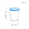 MILTON Storex Clear 5, 7 and 10 Plastic Containers Set of 3 with 3 Lids, (Transparent) view 4