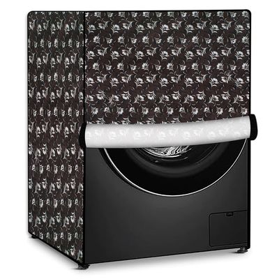 Stylista Washing Machine Cover Compatible for LG 6 kg FH0H3NDNL02 Front Load Floral Printed Pattern