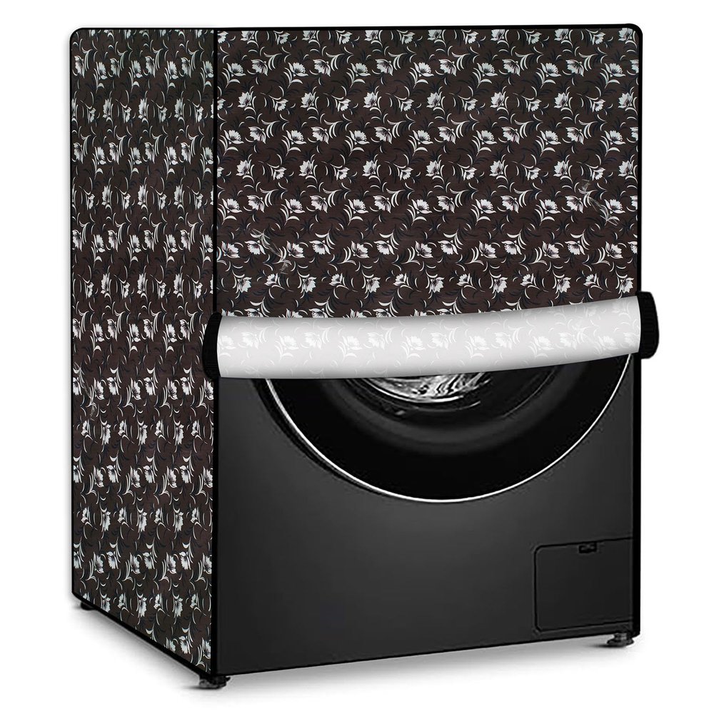 Stylista Washing Machine Cover Compatible for LG 6 kg FH0H3NDNL02 Front Load Floral Printed Pattern
