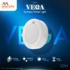 Murphy 10Watts Vega Round Surface LED Panel Light, Cool White, Pack of 1,Plastic - No False Ceiling Required view 2