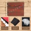 innerbit 'I Love You With All The Pieces' Artistic Wooden Photo Album Scrap Book 30 Pages - Size (22 cm x 15 cm) Gift Item view 2