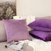 Khooti Velvet Cushion Cover, 12x12 | Purple | Pack of 2 | Solid Plain Soft & Smooth, Decorative Cushion Covers for Living Room, Bedroom, Couches, Chairs, Sofas, Beds & Home Decor view 4