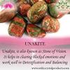 Reiki Crystal Products Natural Unakite Tumble Stone Raw Rough Stone Tumbled Pack of 50 Gram view 3