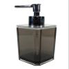 KLEO Soap Dispenser - Made of Acrylic Polymer Soap Dispenser - Luxury Bathroom Accessories Bath Set | Bathroom Accessories | Bath Set | Hand Wash | Liquid Soap Dispenser | Lotion Dispenser (Grey) view 2
