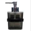 KLEO Soap Dispenser - Made of Acrylic Polymer Soap Dispenser - Luxury Bathroom Accessories Bath Set | Bathroom Accessories | Bath Set | Hand Wash | Liquid Soap Dispenser | Lotion Dispenser (Grey) view 4