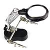 NavaHome Basics 3.5X 12X Helping Hand portable LED Magnifier with Light, Soldering Stand MG16126-A for solder work magnifying glass view 1