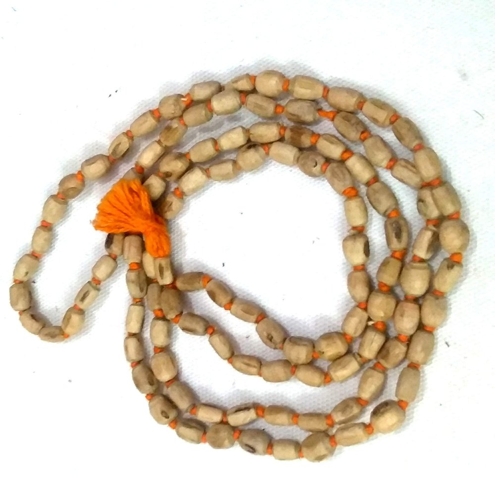 Multicolour Tulsi Bead 108 Plus 1 Beads Wooden Handmade Mala for Pooja, Wearing and Jap and Men and Women