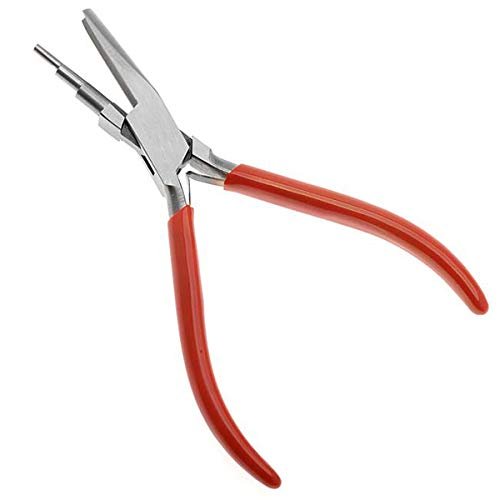 uptodateproducts 3-Step Wire Looping Pliers, Concave and Round Nose