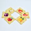Yellow Weaves 6 Pieces Bamboo Wood Coasters or Heat Insulation Pad/Table Mats Placemats for Big Pans Pots- (15 X 15 Cms) view 1