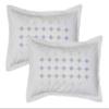 Rj Products Microfiber Embroidery Pillow Covers Set of 6 Piece Luxury Embroidery (Multi_White) view 3