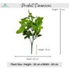 DecoreBugs' Pair of Artificial Plant Bunches (Set of 2) Citrus Limon Leaves -Without Pot(Height 30 cms / 12 inchs) view 4
