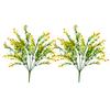 DecoreBugs' Pair of Artificial Flower Bunches (Set of 2) Grass Flower -Without Pot(Height 30 cms / 12 inchs) Artificial Plants for Home Decor, Home Decor Items for Living Room view 3