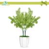DecoreBugs Artificial Coriander Plant Bunch (Green, Height 35 cm) 2 Pieces Stick for Decoration Without Pot, Home and Office Decor, Long Lasting and Durable Faux Plants view 2