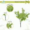 DecoreBugs Artificial Coriander Plant Bunch (Green, Height 35 cm) 2 Pieces Stick for Decoration Without Pot, Home and Office Decor, Long Lasting and Durable Faux Plants view 4