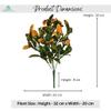 DecoreBugs Artificial Citrus Limon Leaves Bunch (Set of 2 Pieces) - Perfect Home Decor Item for Living Rooms, Offering a Splash of Yellow to Brighten Your Space. view 4