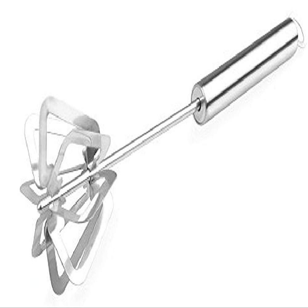 kytaste New Hor Home Kitchen Tools Semi-Automatic Eggbeater Manual Self Turning Stainless Steel Whisk Hand Mixer Blender Egg Tools