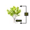 DecoreBugs Pair of Latex Artificial Plant Bunches Without Pot (Multicolour, Height 30 cms / 12 Inches) - Set of 2 view 4