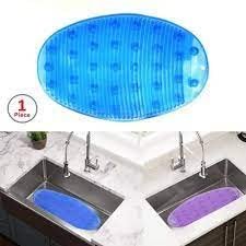 FineX Sink PVC Mat- Protection Place mat for Sink with Vacuum Suction Base and Anti Slip mat
