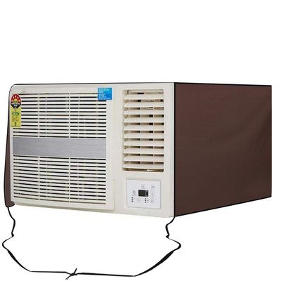 Stylista Window ac Cover 1.5 ton Waterproof and dustproof Polyester Coffee Color