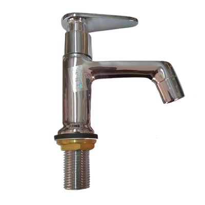 Terovit IN-2704 Brass Piller Cock (Chrome Finish)