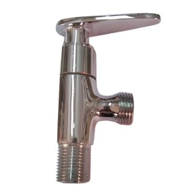 Terovit IN-2702 Brass Angle Cock Short Body Without Wall Flange (Chrome Finish) Pack Of 2