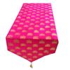 VIREO- Jacquard Silk Table Runner 13" X 70" 1 Pc (Pink) view 2