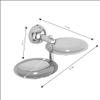USF Premium Double Soap Dish for Bathroom, 304 Grade Stainless Steel Soap Holder for Wash & Shower Area, Wall Mounted & Quick Drainage System, Chrome Finish, 25 Years Warranty, Pack of 1  Torin view 3