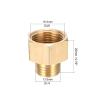 uxcell Brass Pipe Fitting, Adapter, 1/4 PT Male x 3/8 PT Female Coupling 3pcs view 2