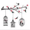 Sticker Hub Birds Cages Love Wall Sticker for Home Hall Office Decor (Vinyl, 85 X 121 cm, Multicolour) DKHMS0629 view 1