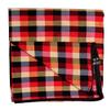 ASIAN HANDLOOM Cotton 300TC Mattress Cover 75x36x6 with zip/Chain Single Bed (Red check)-1 pc view 1