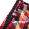 ASIAN HANDLOOM Cotton 300TC Mattress Cover 75x36x6 with zip/Chain Single Bed (Red check)-1 pc view 4