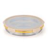 STEELLOCK Stainless Steel Airtight Container with Lid | Leakproof, BPA-Free, Durable Kitchen Storage | Multipurpose Food Storage Containers for Kitchen | SL-1600-set of 1, 1000ml each, Yellow view 1
